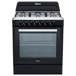 Cocina de Gas Midea 6 Quemadores 30 Pulgadas